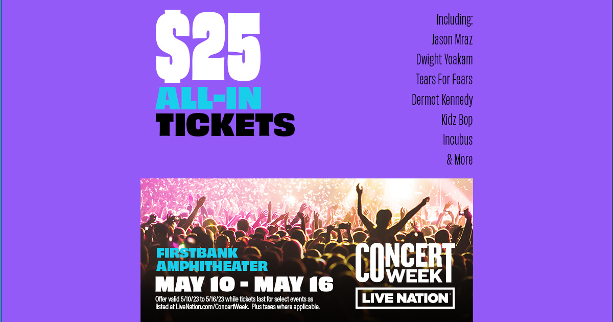 Live Nation Concert Week 