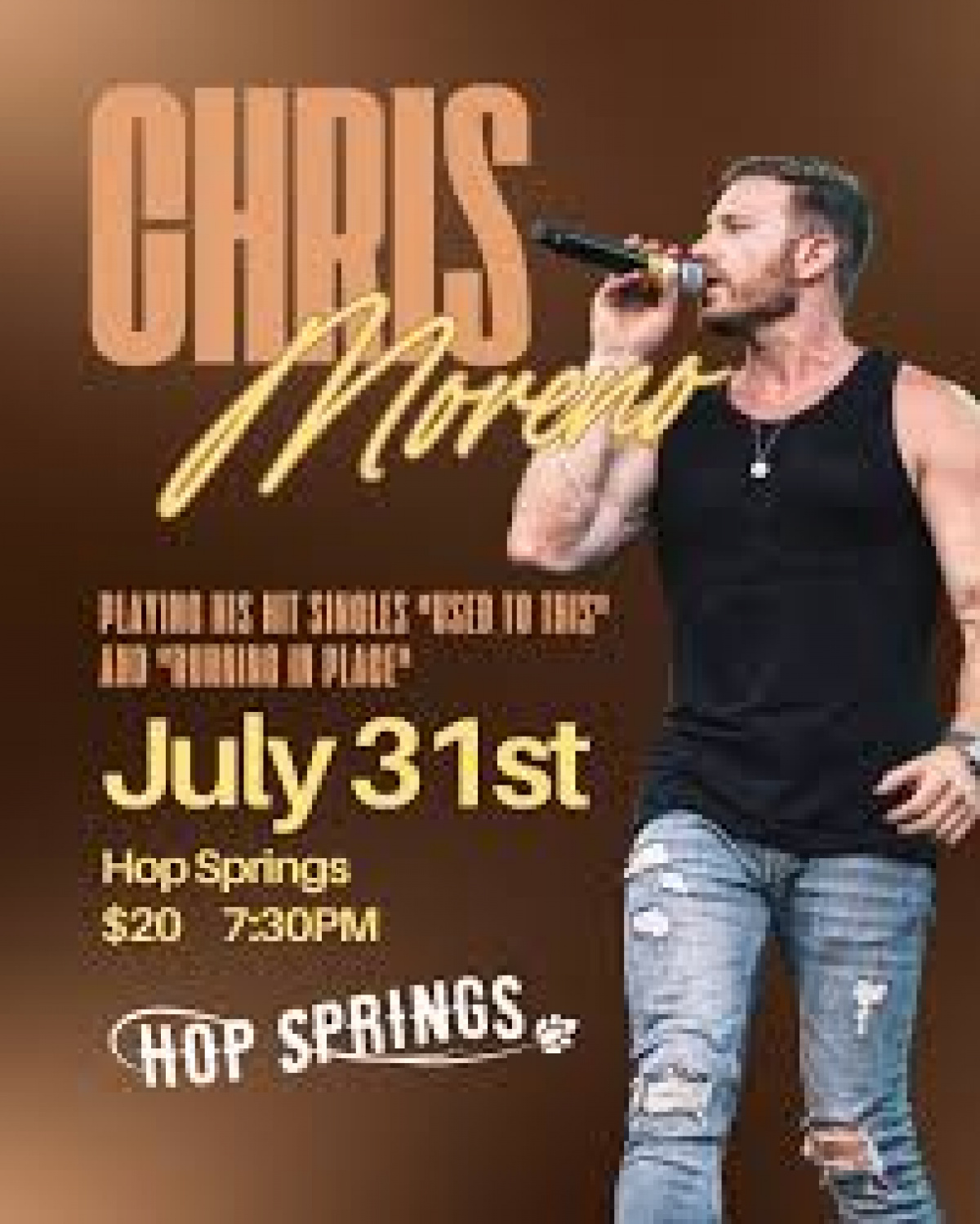 Chris Moreno at Hop Springs