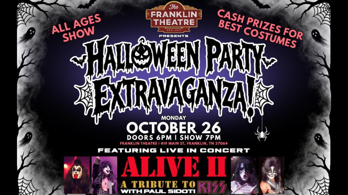 Halloween Party Extravaganza featuring Alive II: A Tribute To KISS with Paul Sidoti